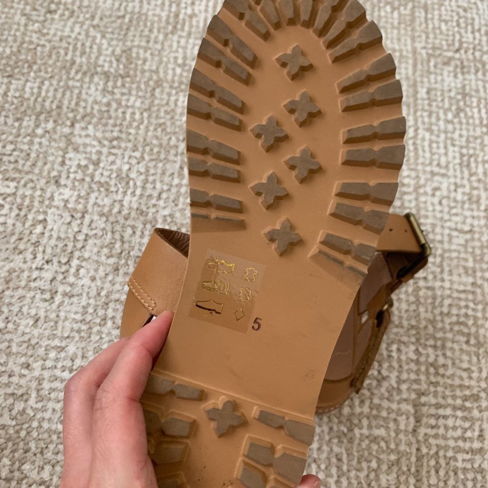 Madewell Tan Leather Sandals - Picture 4 of 5